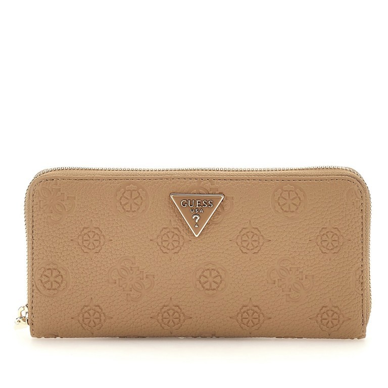 Geldbörse Cresidia mit Griffschlaufe Beige, Farbe: beige, Marke: Guess, EAN: 0190231932673, Abmessungen in cm: 20.5x10x3, Bild 1 von 4