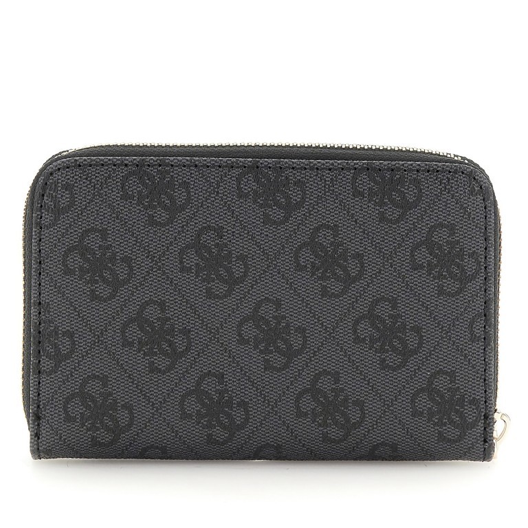 Geldbörse Laurel 4G-Logo Coal, Farbe: anthrazit, Marke: Guess, EAN: 0190231881698, Abmessungen in cm: 14.2x9.5x2.3, Bild 2 von 3
