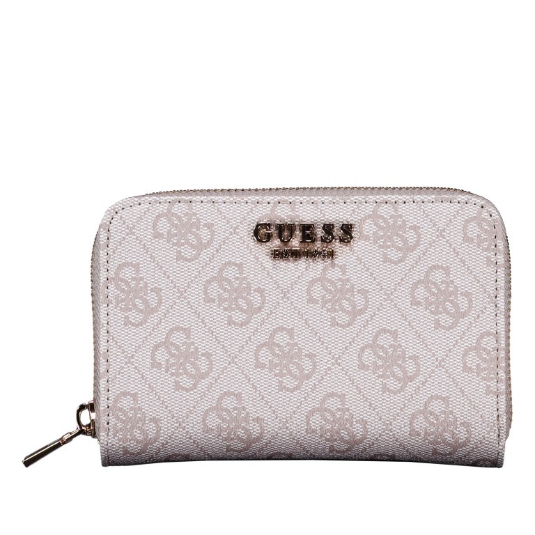 Geldbörse Zamira 4G-Logo Dark Taupe, Farbe: taupe/khaki, Marke: Guess, EAN: 0190231932079, Abmessungen in cm: 14x9x2.3, Bild 1 von 4