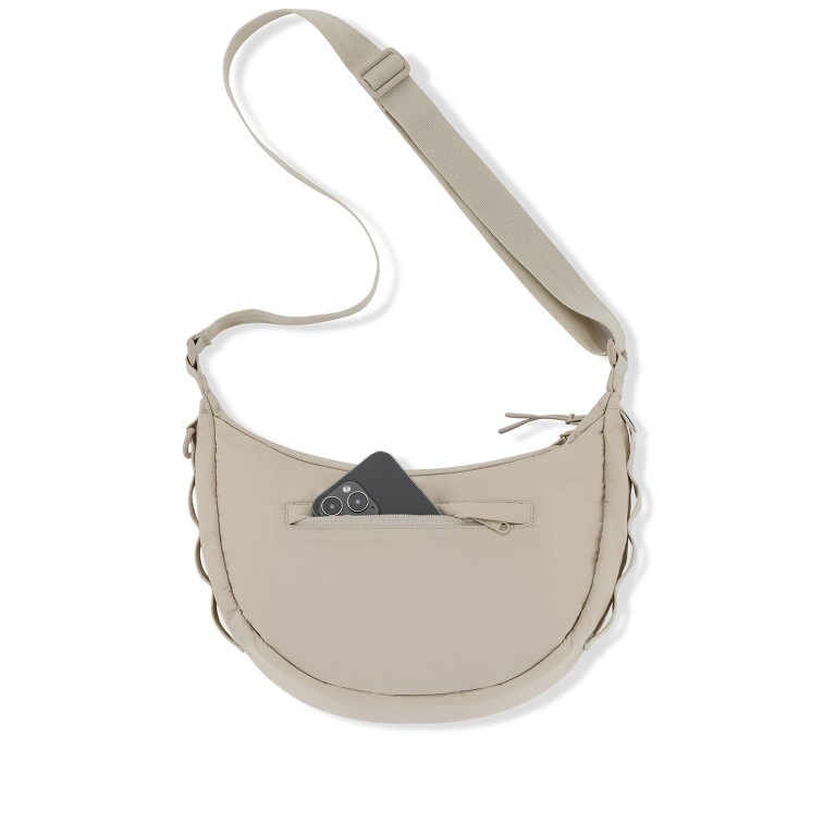 Beuteltasche Halfmoon Bag Kaia Medium Sand, Farbe: beige, Marke: Johnny Urban, EAN: 4260759424236, Abmessungen in cm: 33x24x10, Bild 3 von 10