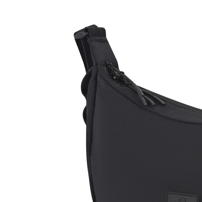 Beuteltasche Halfmoon Bag Kaia Medium Black, Farbe: schwarz, Marke: Johnny Urban, EAN: 4260759424229, Abmessungen in cm: 33x24x10, Bild 8 von 10