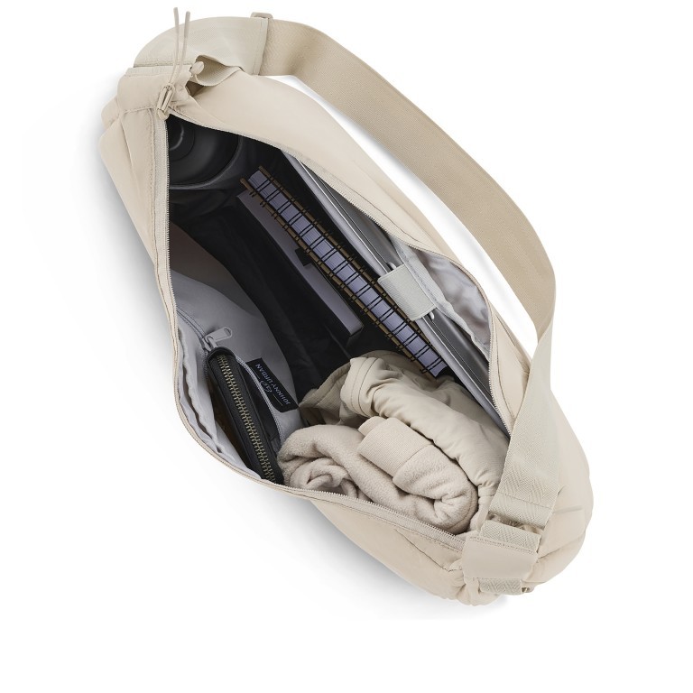Beuteltasche Halfmoon Bag Kaia Large Sand, Farbe: beige, Marke: Johnny Urban, EAN: 4260759424267, Abmessungen in cm: 51x41x16, Bild 4 von 9
