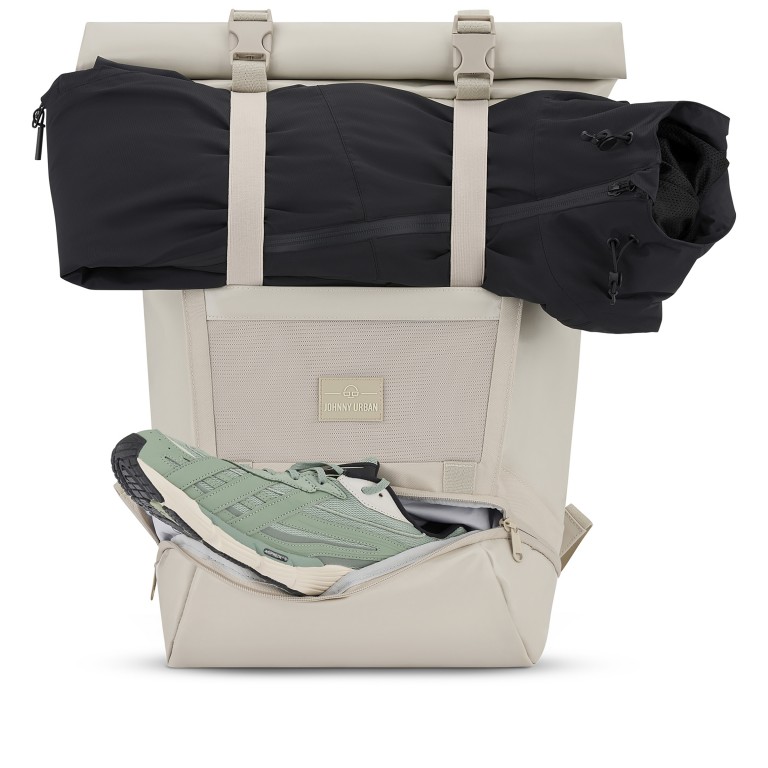 Rucksack Ashton mit Rolltop Sand, Farbe: beige, Marke: Johnny Urban, EAN: 4260759424106, Abmessungen in cm: 30x46x18, Bild 12 von 16
