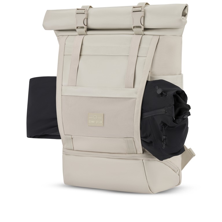 Rucksack Ashton mit Rolltop Sand, Farbe: beige, Marke: Johnny Urban, EAN: 4260759424106, Abmessungen in cm: 30x46x18, Bild 2 von 16