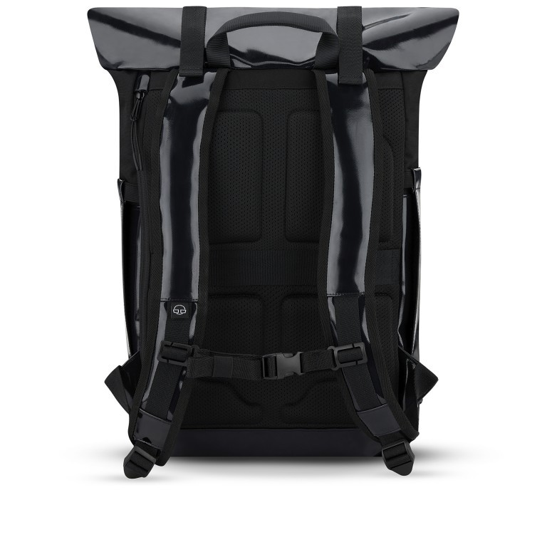Rucksack Ashton mit Rolltop Black, Farbe: schwarz, Marke: Johnny Urban, EAN: 4260759424090, Abmessungen in cm: 30x46x18, Bild 5 von 16
