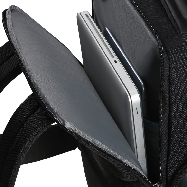 Rucksack Evosight Backpack 15.6 Zoll mit Easy-Pass-System Black, Farbe: schwarz, Marke: Samsonite, EAN: 5400520303769, Abmessungen in cm: 30x43x18, Bild 8 von 12