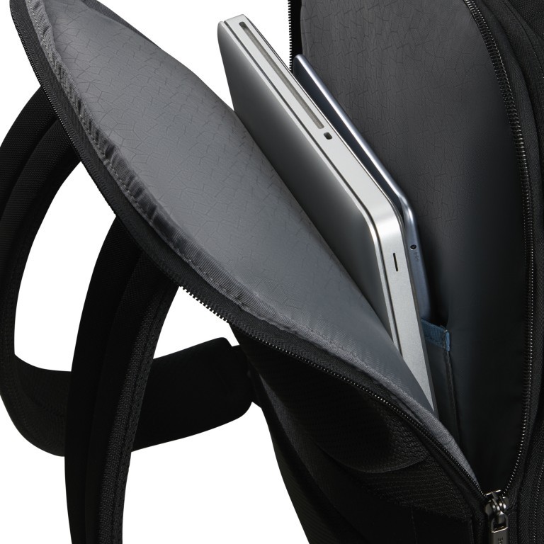Rucksack Evosight mit Laptopfach 17.3 Zoll Black, Farbe: schwarz, Marke: Samsonite, EAN: 5400520303783, Abmessungen in cm: 32x46x20, Bild 9 von 9