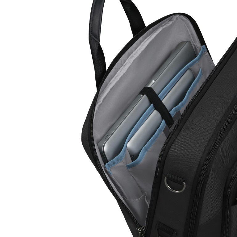 Notebooktasche Evosight Laptop Bailhandle 15.6 Zoll mit Easy-Pass-System Black, Farbe: schwarz, Marke: Samsonite, EAN: 5400520303806, Abmessungen in cm: 41x29x12, Bild 8 von 9
