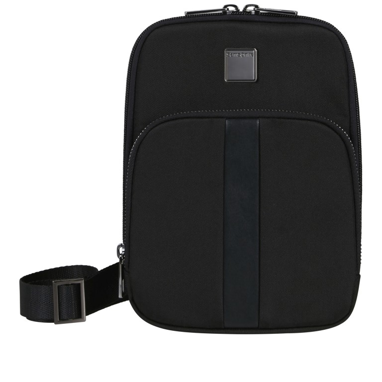 Umhängetasche Sacksquare S Black, Farbe: schwarz, Marke: Samsonite, EAN: 5400520203069, Abmessungen in cm: 15.5x22x4.5, Bild 1 von 7