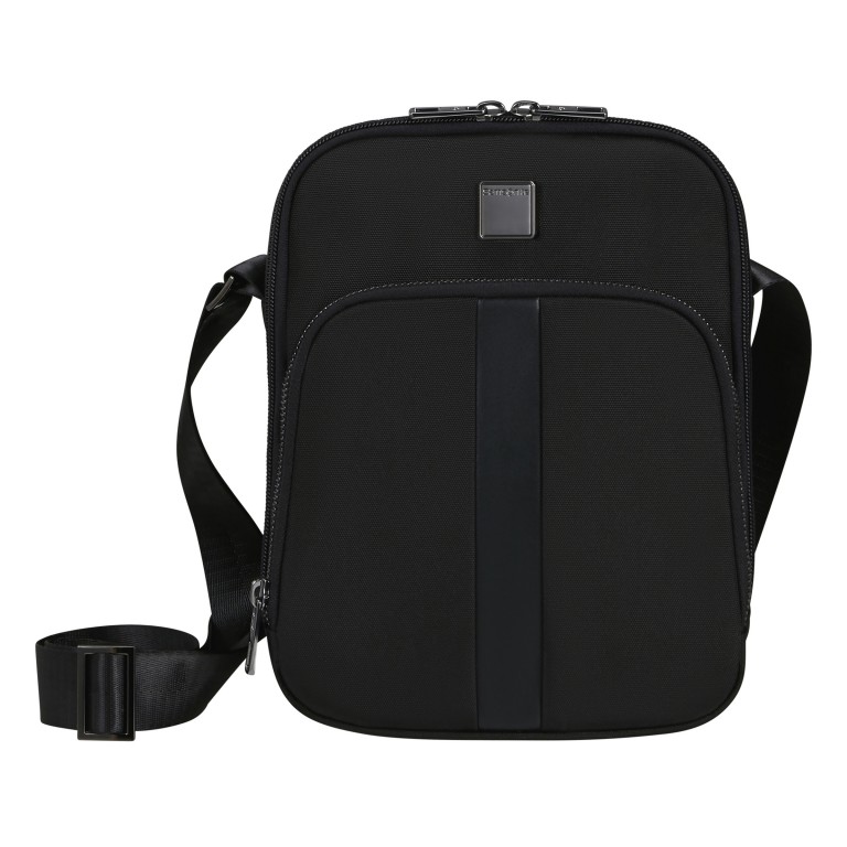 Umhängetasche Sacksquare M Black, Farbe: schwarz, Marke: Samsonite, EAN: 5400520203083, Abmessungen in cm: 19x24x5.5, Bild 1 von 7