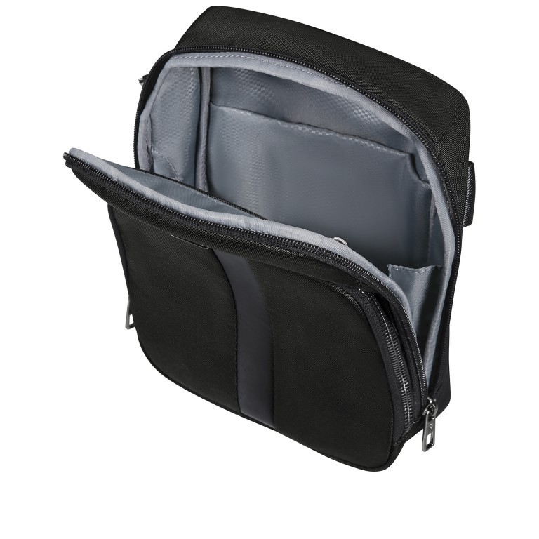 Umhängetasche Sacksquare M Black, Farbe: schwarz, Marke: Samsonite, EAN: 5400520203083, Abmessungen in cm: 19x24x5.5, Bild 6 von 7