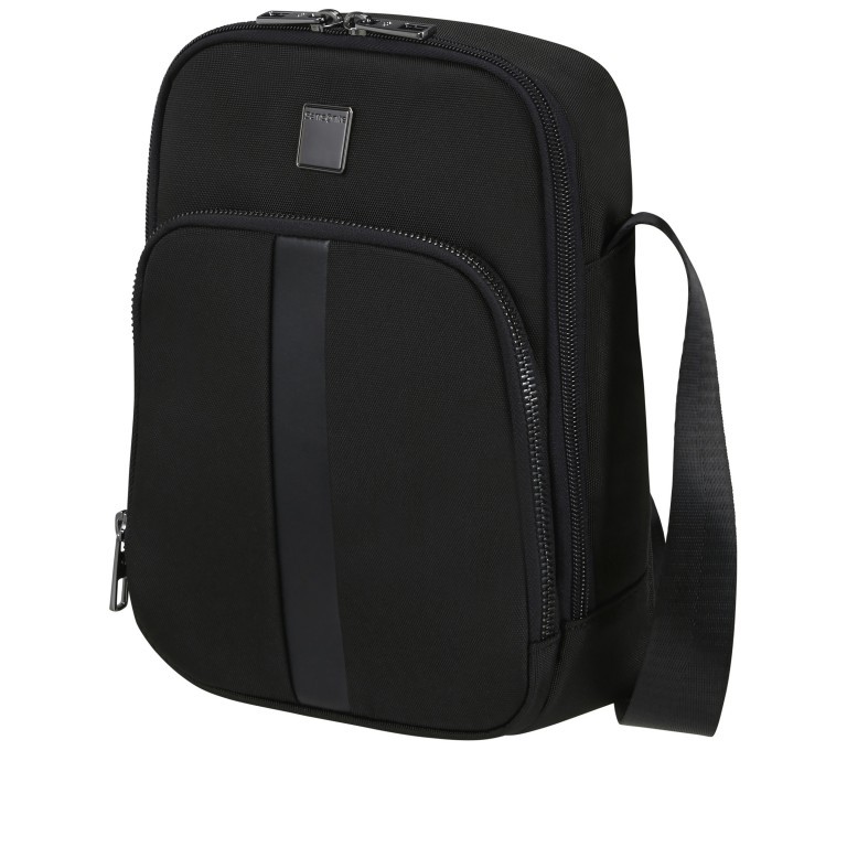 Umhängetasche Sacksquare M Black, Farbe: schwarz, Marke: Samsonite, EAN: 5400520203083, Abmessungen in cm: 19x24x5.5, Bild 2 von 7