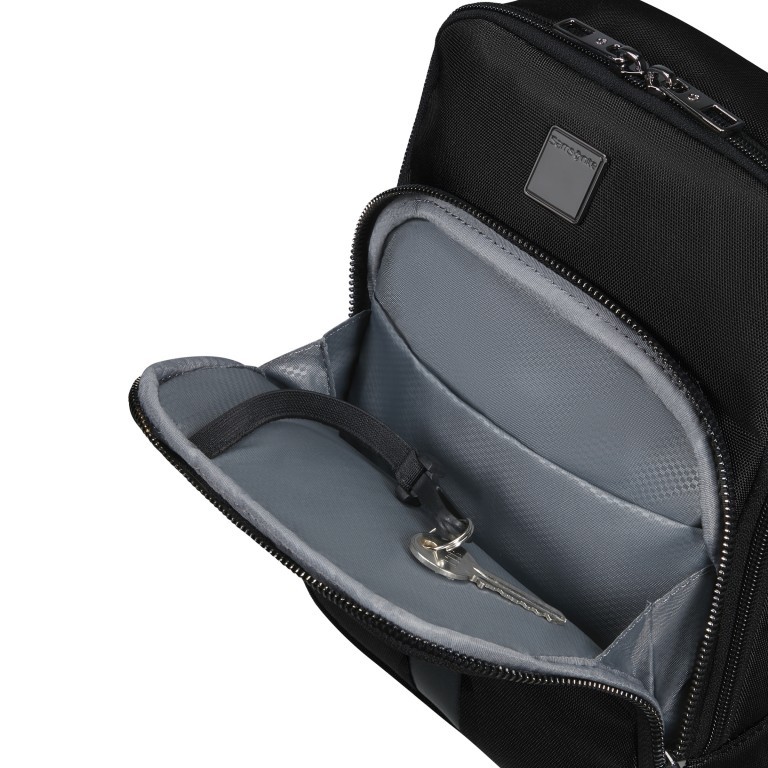 Umhängetasche Sacksquare M Black, Farbe: schwarz, Marke: Samsonite, EAN: 5400520203083, Abmessungen in cm: 19x24x5.5, Bild 7 von 7