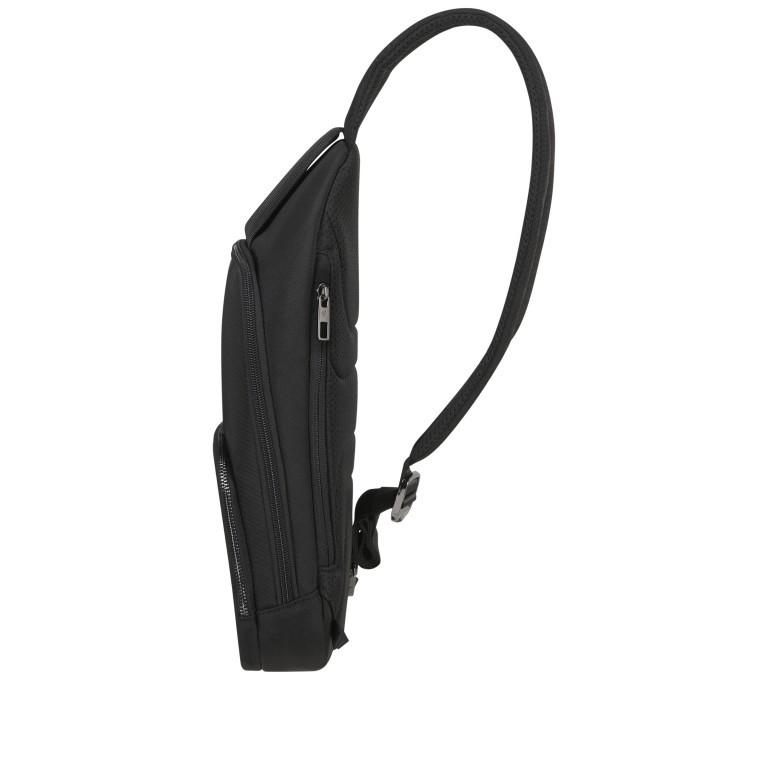 Umhängetasche Sacksquare Sling Bag Black, Farbe: schwarz, Marke: Samsonite, EAN: 5400520203106, Abmessungen in cm: 20x37x9.5, Bild 3 von 10