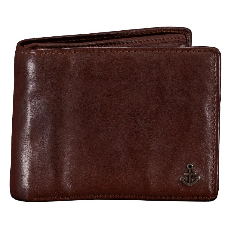 Geldbörse Anchor-Love Kairos SL-14530 Chocolate Brown, Farbe: braun, Marke: Harbour 2nd, EAN: 4046478083318, Abmessungen in cm: 12x9.5x2.5, Bild 1 von 4