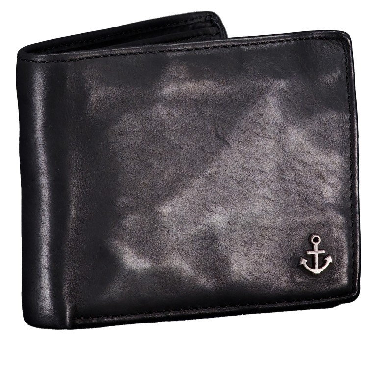 Geldbörse Anchor-Love Lorenzo SL-14531 Dark Ash, Farbe: anthrazit, Marke: Harbour 2nd, EAN: 4046478083332, Abmessungen in cm: 12.5x9.7x2.5, Bild 2 von 5