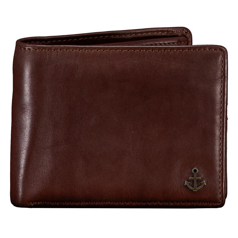 Geldbörse Anchor-Love Lorenzo SL-14531 Chocolate Brown, Farbe: braun, Marke: Harbour 2nd, EAN: 4046478083356, Abmessungen in cm: 12.5x9.7x2.5, Bild 1 von 5