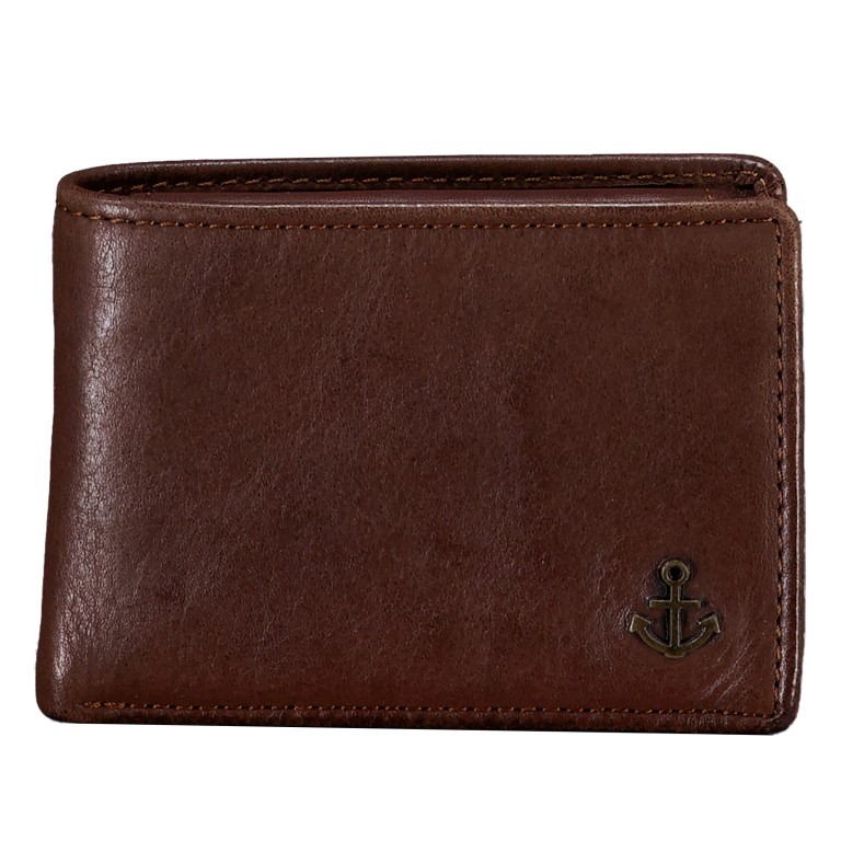 Geldbörse Anchor-Love Thorin SL-14532 Chocolate Brown, Farbe: braun, Marke: Harbour 2nd, EAN: 4046478083394, Abmessungen in cm: 10x7.5x1.5, Bild 1 von 4