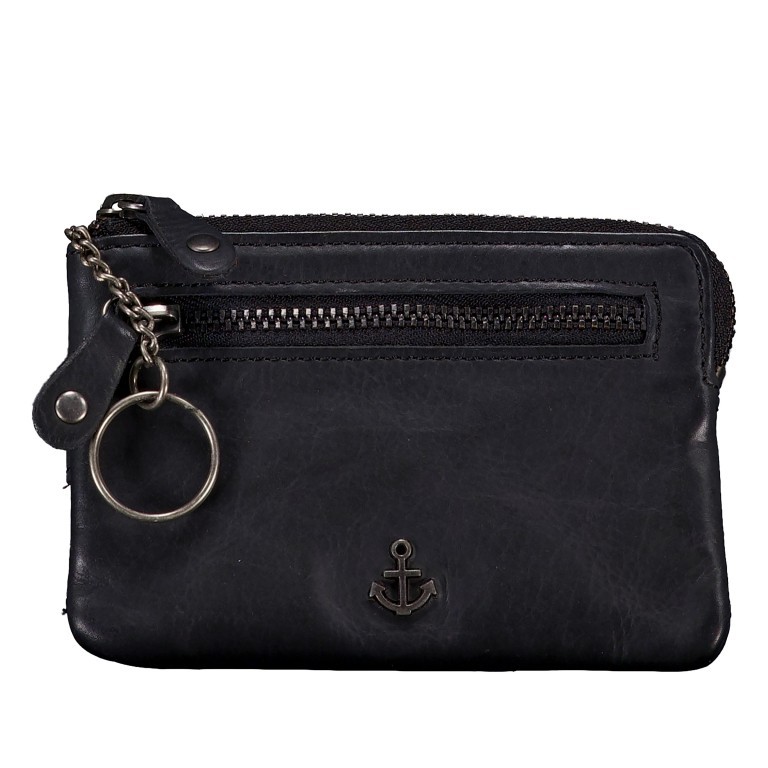 Schlüsseletui Anchor-Love Lucian SL-14536 mit Kartenfächern Dark Ash, Farbe: anthrazit, Marke: Harbour 2nd, EAN: 4046478083530, Abmessungen in cm: 12x8x1.5, Bild 1 von 4