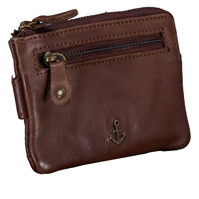 Schlüsseletui Anchor-Love Lucian SL-14536 mit Kartenfächern Chocolate Brown, Farbe: braun, Marke: Harbour 2nd, EAN: 4046478083554, Abmessungen in cm: 12x8x1.5, Bild 2 von 4