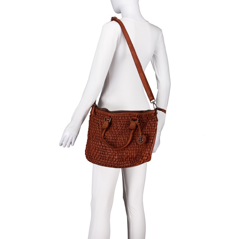 Handtasche Fashion-Lights Leona FL-13305 Charming Cognac, Farbe: cognac, Marke: Harbour 2nd, EAN: 4046478084711, Abmessungen in cm: 29x25.5x11, Bild 6 von 8