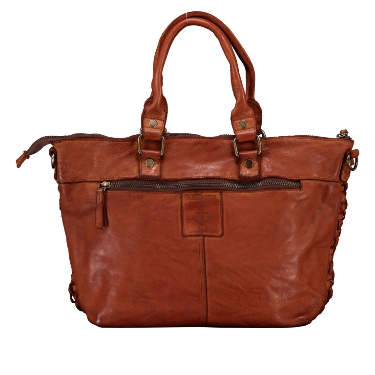 Handtasche Fashion-Lights Leona FL-13305 Charming Cognac, Farbe: cognac, Marke: Harbour 2nd, EAN: 4046478084711, Abmessungen in cm: 29x25.5x11, Bild 3 von 8