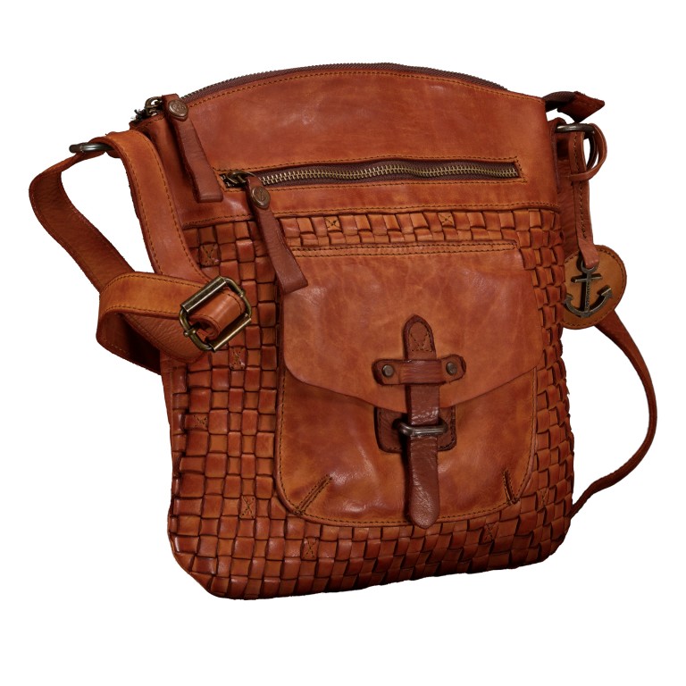 Umhängetasche Urban-Poets Aurora UP-13296 Charming Cognac, Farbe: cognac, Marke: Harbour 2nd, EAN: 4046478083950, Abmessungen in cm: 27.5x30.5x2, Bild 2 von 6