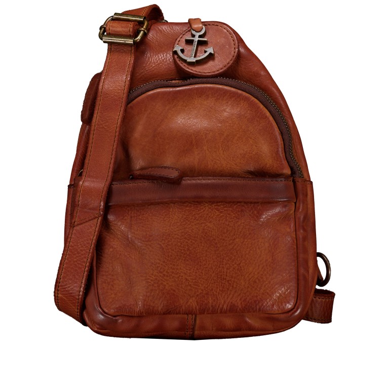 Umhängetasche Urban-Poets Solomon UP-13339 Charming Cognac, Farbe: cognac, Marke: Harbour 2nd, EAN: 4046478083981, Abmessungen in cm: 16x27x7, Bild 1 von 5