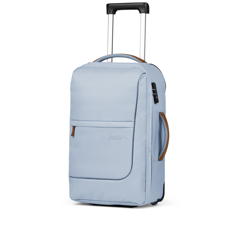 Rollenreisetasche Travel Flow S Cabin Size Pure Ice Blue, Farbe: blau/petrol, Marke: Satch, EAN: 4057081161553, Abmessungen in cm: 32x54x23, Bild 2 von 8