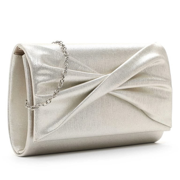 Umhängetasche / Clutch Amalia Ribbon Gold, Farbe: metallic, Marke: Tamaris, EAN: 4063512138605, Abmessungen in cm: 22x14x5.5, Bild 2 von 7