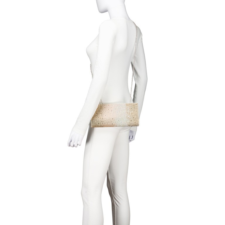 Umhängetasche / Clutch Amalia mit Glitzersteinchen Gold, Farbe: metallic, Marke: Tamaris, EAN: 4063512139022, Abmessungen in cm: 25x12.5x0, Bild 5 von 7