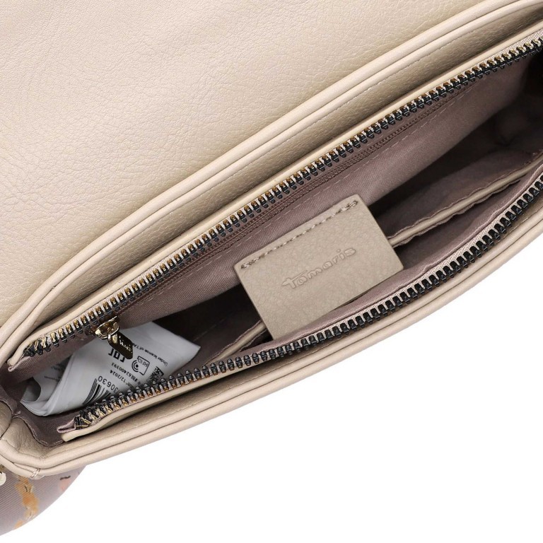 Umhängetasche Fabia Sand, Farbe: beige, Marke: Tamaris, EAN: 4063512130630, Abmessungen in cm: 22x14x5.5, Bild 8 von 9