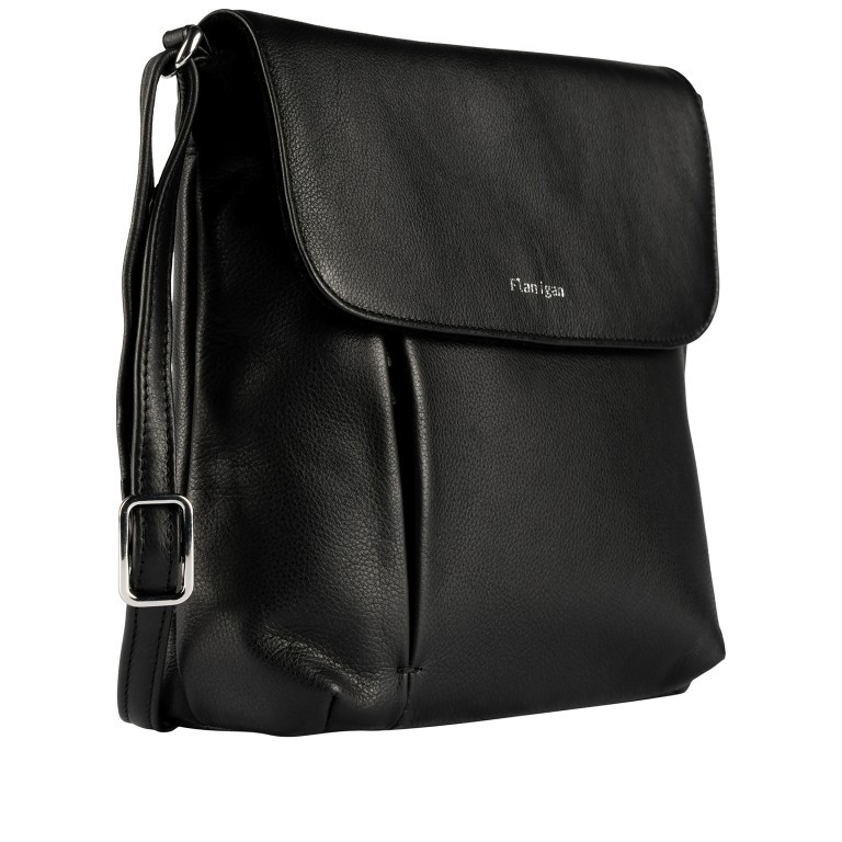 Umhängetasche Lugano 472 Schwarz, Farbe: schwarz, Marke: Flanigan, EAN: 4066727007988, Abmessungen in cm: 23x23x8.5, Bild 2 von 5