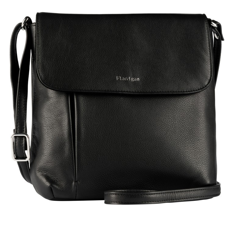 Umhängetasche Lugano 472 Schwarz, Farbe: schwarz, Marke: Flanigan, EAN: 4066727007988, Abmessungen in cm: 23x23x8.5, Bild 1 von 5