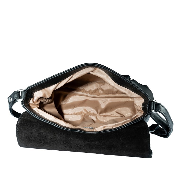 Umhängetasche Lugano 472 Schwarz, Farbe: schwarz, Marke: Flanigan, EAN: 4066727007988, Abmessungen in cm: 23x23x8.5, Bild 4 von 5