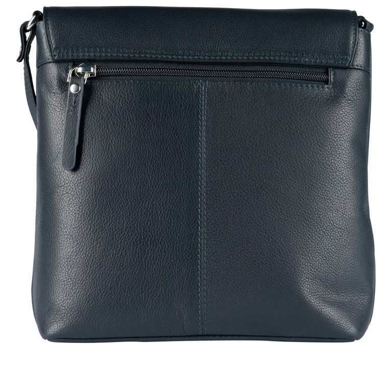 Umhängetasche Lugano 472 Blau, Farbe: blau/petrol, Marke: Flanigan, EAN: 4066727007995, Abmessungen in cm: 23x23x8.5, Bild 3 von 5