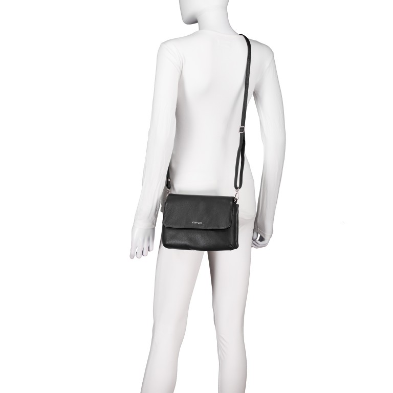 Umhängetasche Lugano 473 Schwarz, Farbe: schwarz, Marke: Flanigan, EAN: 4066727008008, Abmessungen in cm: 23.5x16x7, Bild 7 von 9