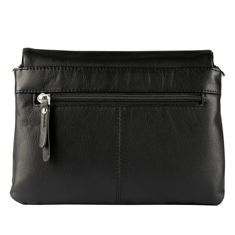 Umhängetasche Lugano 473 Schwarz, Farbe: schwarz, Marke: Flanigan, EAN: 4066727008008, Abmessungen in cm: 23.5x16x7, Bild 3 von 5