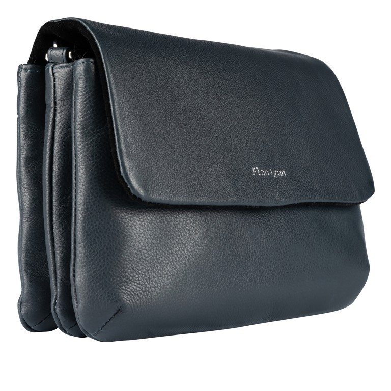 Umhängetasche Lugano 473 Blau, Farbe: blau/petrol, Marke: Flanigan, EAN: 4066727008015, Abmessungen in cm: 23.5x16x7, Bild 2 von 5