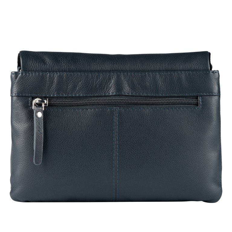 Umhängetasche Lugano 473 Blau, Farbe: blau/petrol, Marke: Flanigan, EAN: 4066727008015, Abmessungen in cm: 23.5x16x7, Bild 3 von 5
