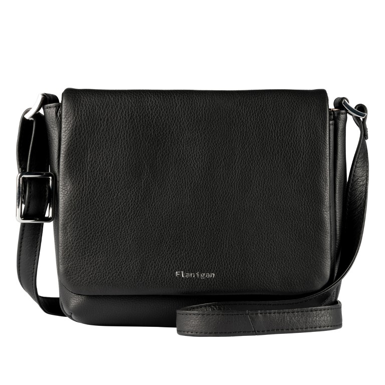 Umhängetasche Lugano 474 Schwarz, Farbe: schwarz, Marke: Flanigan, EAN: 4066727008022, Abmessungen in cm: 21x18x8, Bild 1 von 5
