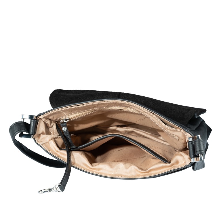 Umhängetasche Lugano 474 Schwarz, Farbe: schwarz, Marke: Flanigan, EAN: 4066727008022, Abmessungen in cm: 21x18x8, Bild 4 von 5