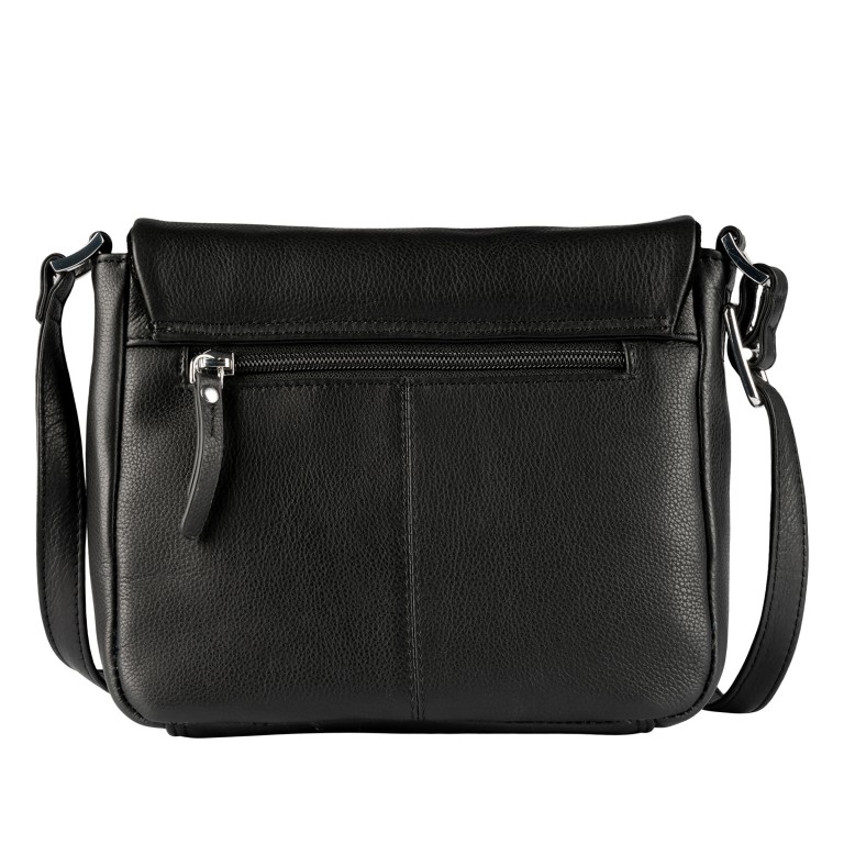 Umhängetasche Lugano 474 Schwarz, Farbe: schwarz, Marke: Flanigan, EAN: 4066727008022, Abmessungen in cm: 21x18x8, Bild 3 von 5