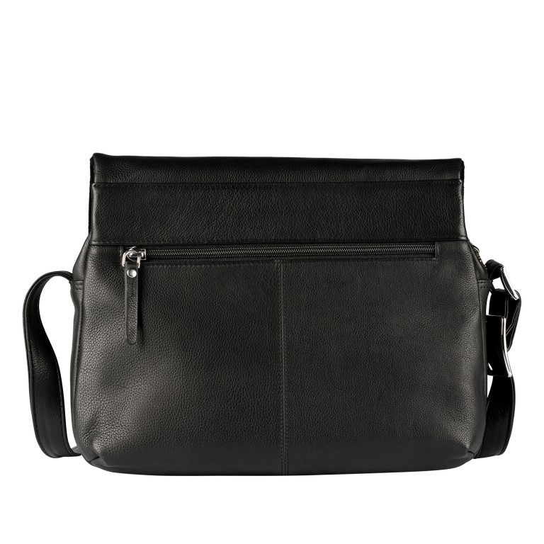 Umhängetasche Lugano 476 Schwarz, Farbe: schwarz, Marke: Flanigan, EAN: 4066727008046, Abmessungen in cm: 30x22.5x13.5, Bild 3 von 6