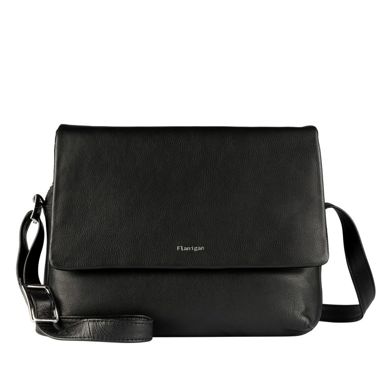 Umhängetasche Lugano 476 Schwarz, Farbe: schwarz, Marke: Flanigan, EAN: 4066727008046, Abmessungen in cm: 30x22.5x13.5, Bild 1 von 6