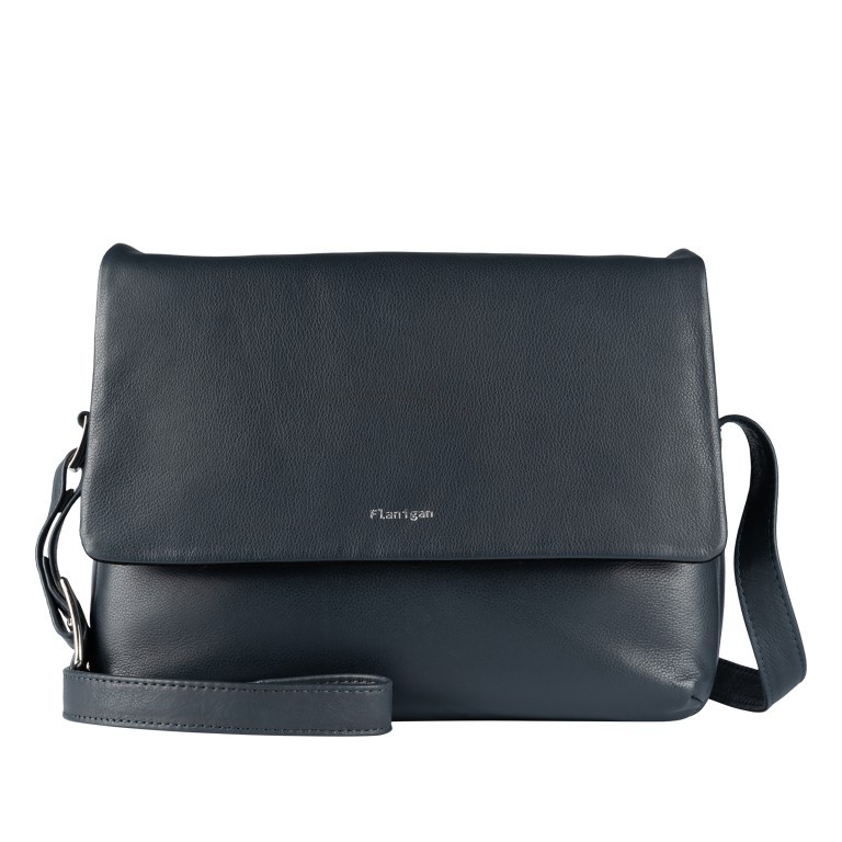 Umhängetasche Lugano 476 Blau, Farbe: blau/petrol, Marke: Flanigan, EAN: 4066727008053, Abmessungen in cm: 30x22.5x13.5, Bild 1 von 6