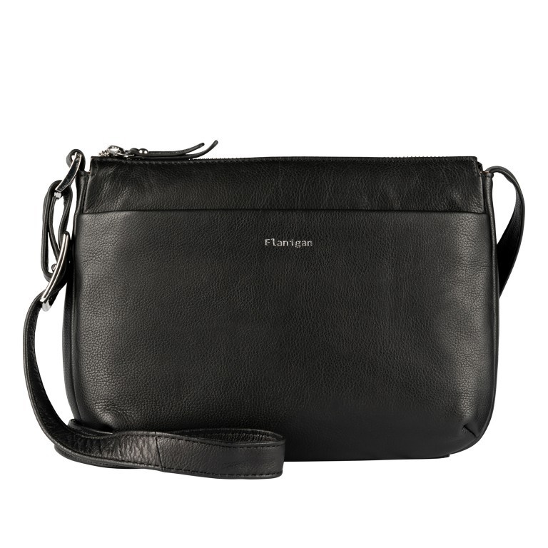 Umhängetasche Lugano 477 Schwarz, Farbe: schwarz, Marke: Flanigan, EAN: 4066727008060, Abmessungen in cm: 26x18.5x8, Bild 1 von 7