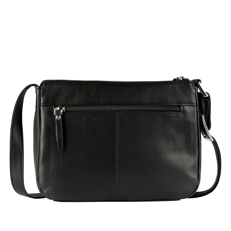 Umhängetasche Lugano 477 Schwarz, Farbe: schwarz, Marke: Flanigan, EAN: 4066727008060, Abmessungen in cm: 26x18.5x8, Bild 3 von 7