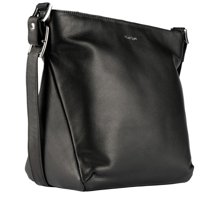 Beuteltasche Lugano 478 Schwarz, Farbe: schwarz, Marke: Flanigan, EAN: 4066727008084, Abmessungen in cm: 24.5x25.5x14, Bild 2 von 6