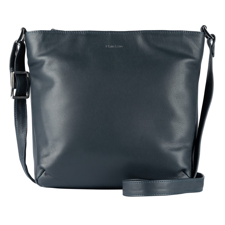Beuteltasche Lugano 478 Blau, Farbe: blau/petrol, Marke: Flanigan, EAN: 4066727008091, Abmessungen in cm: 24.5x25.5x14, Bild 1 von 6